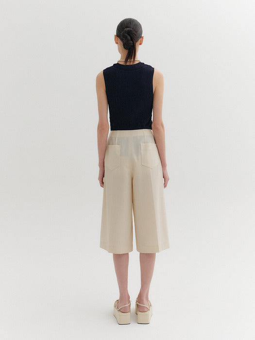 Eenk Tailored Midi Pants - Ivory