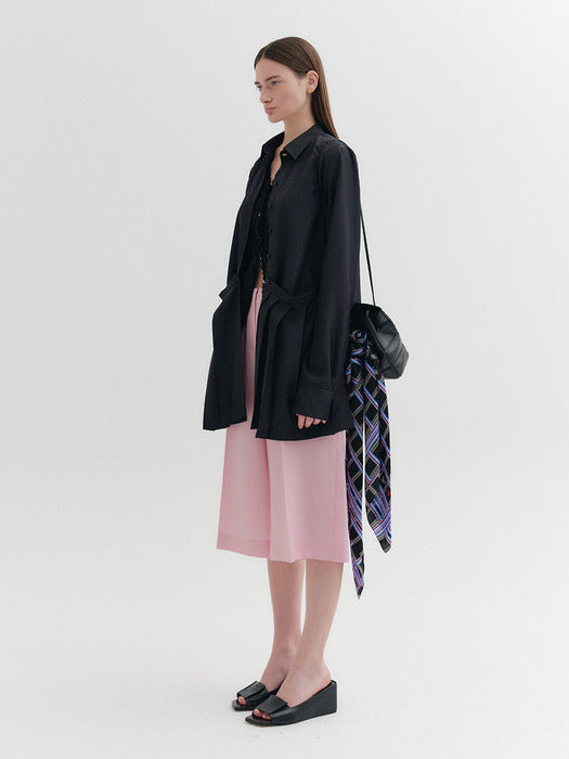 Eenk Tailored Midi Pants - Pink