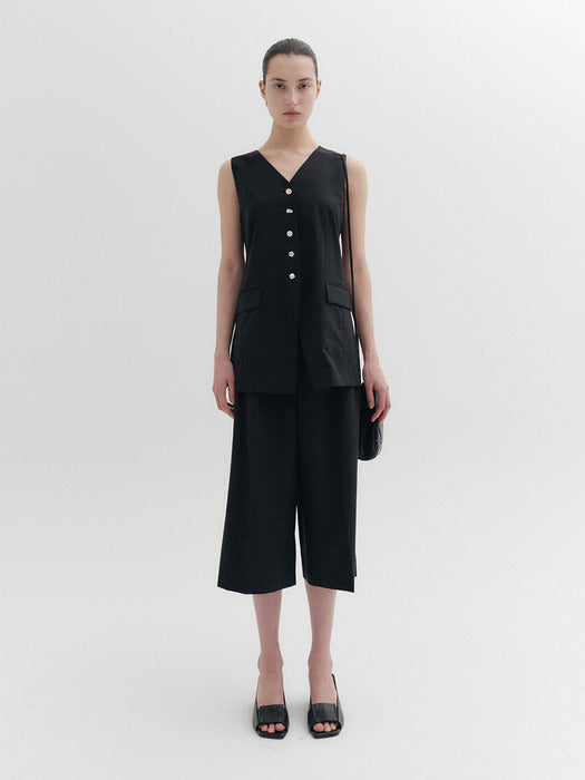 Eenk Tailored Midi Pants - Black