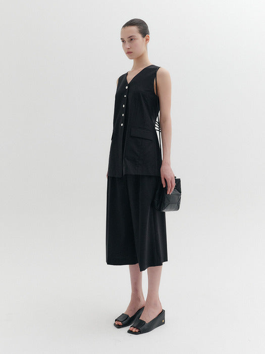 Eenk Tailored Midi Pants - Black