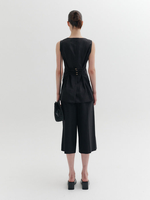 Eenk Tailored Midi Pants - Black