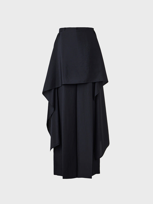Eenk Layered Panel Pants - Black