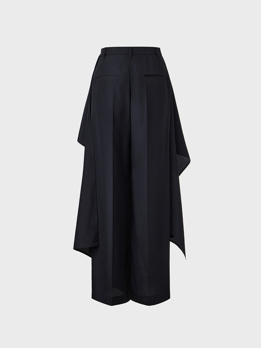 Eenk Layered Panel Pants - Black