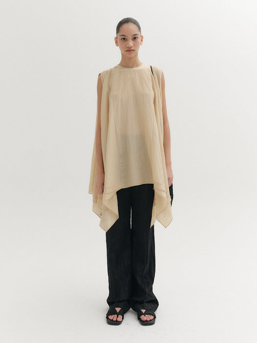 [EENK] Straight Waistband Pants - Black