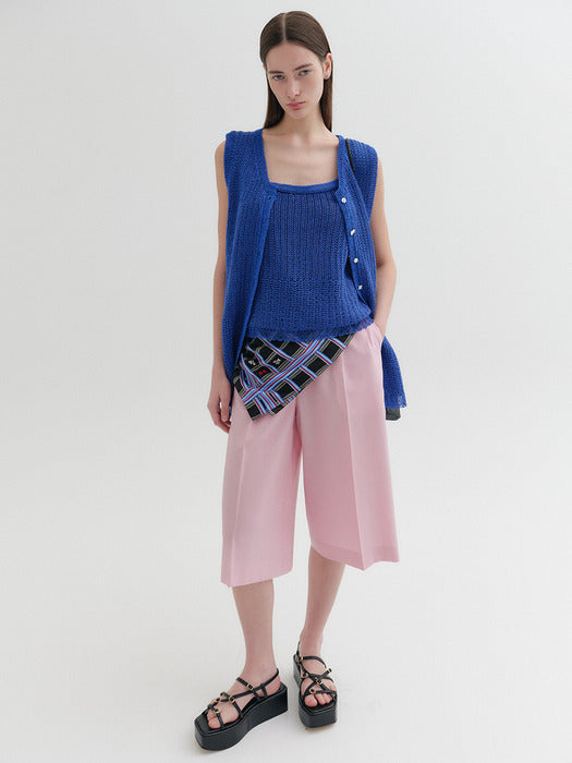 Eenk Two-Way Knitwear Vest - Blue