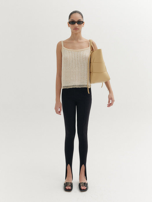 [EENK] Sleeveless Knitwear Top - Ivory