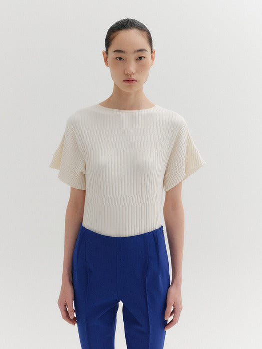 Eenk Dual Style Knitwear Top - Ivory