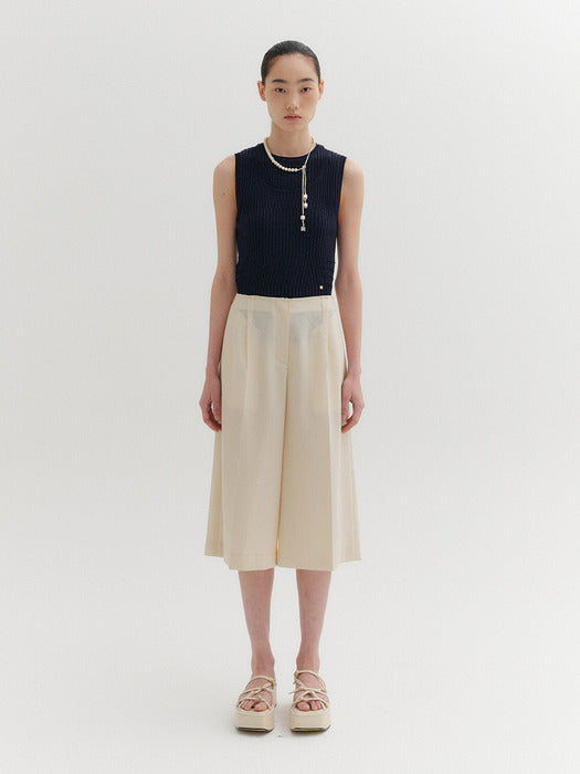 Eenk Sleeveless Layered Knitwear Top - Black