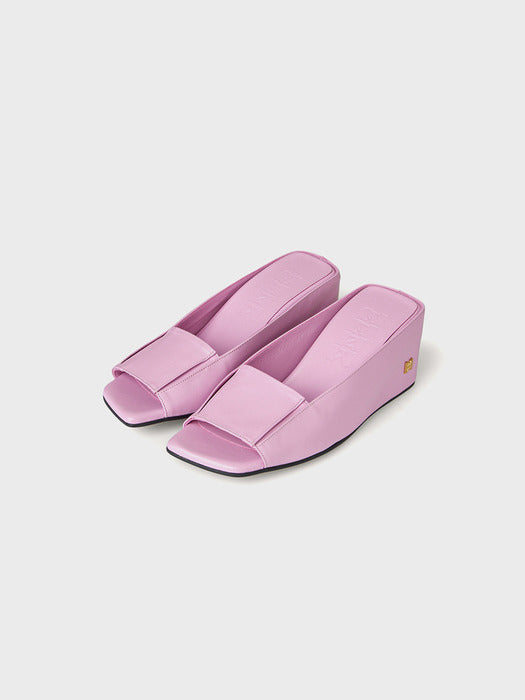 Eenk Folded Wedge Heel - Pink