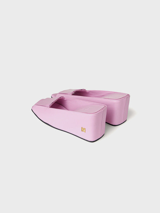 Eenk Folded Wedge Heel - Pink