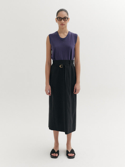Eenk Belted Skirt - Black