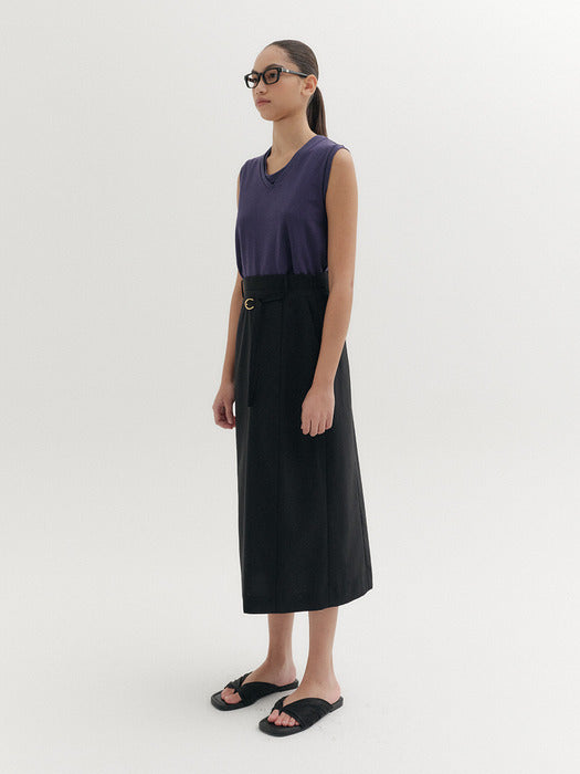 Eenk Belted Skirt - Black