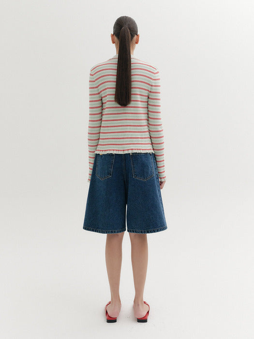 Eenk Ribbed Knitwear Cardigan - Lime