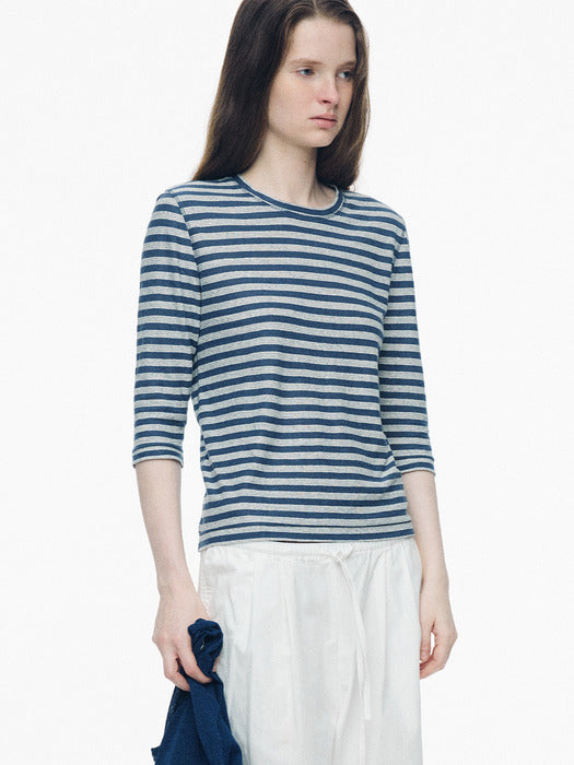 Nothing Written Marine stripe tee (Blue stripe)