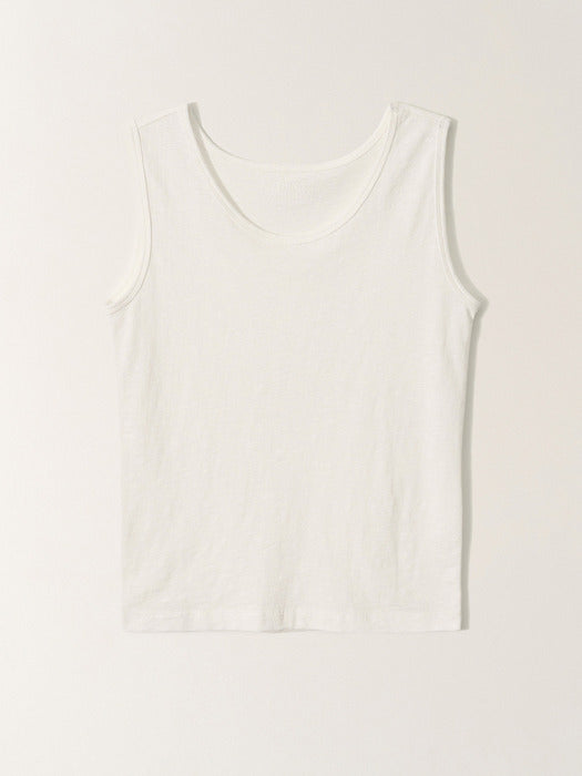 Nothing Written Soft cotton tank (White)