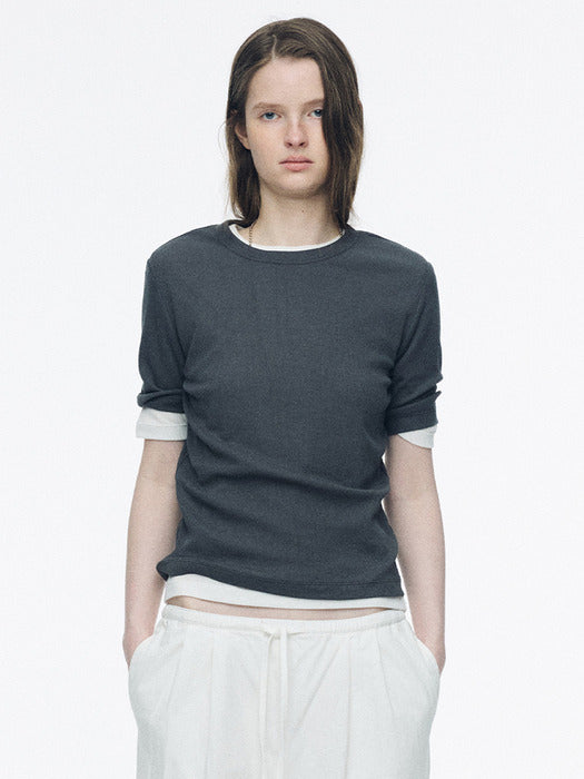 Nothing Written Muse slim t-shirt (Deep charcoal)