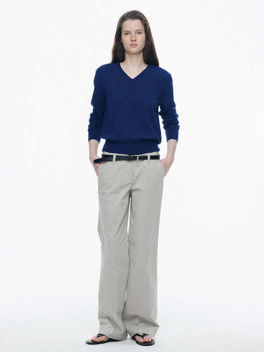 Nothing Written Relaxed low-rise pants (Greige)
