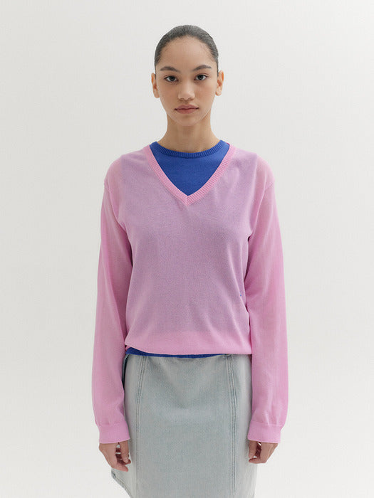 Eenk Logo Detail Knitwear Pullover - Pink