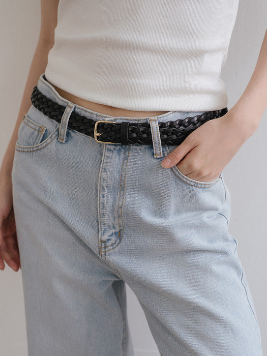 Tillidie Classic woven belt Black