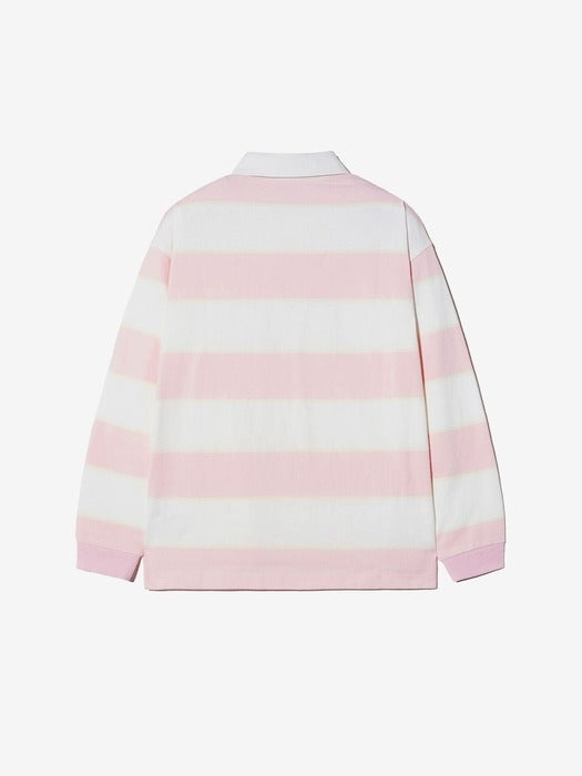 [fila] Stripe Rugby Long Sleeve T-Shirt_FS2TLH1101X_LPK