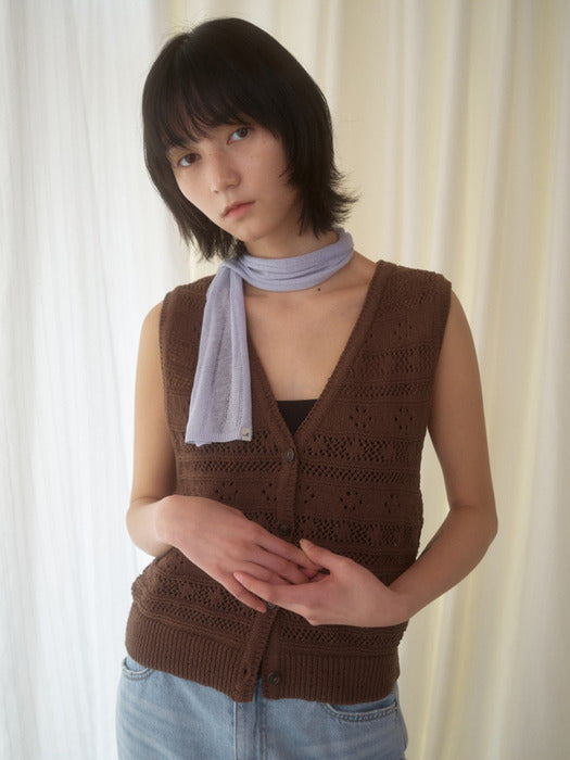 [Mango Maniplease] Baia Linen SCARF_BABY Blue