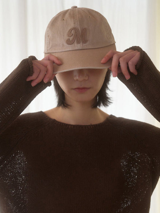 Mango Maniplease M Washed Cap Beige