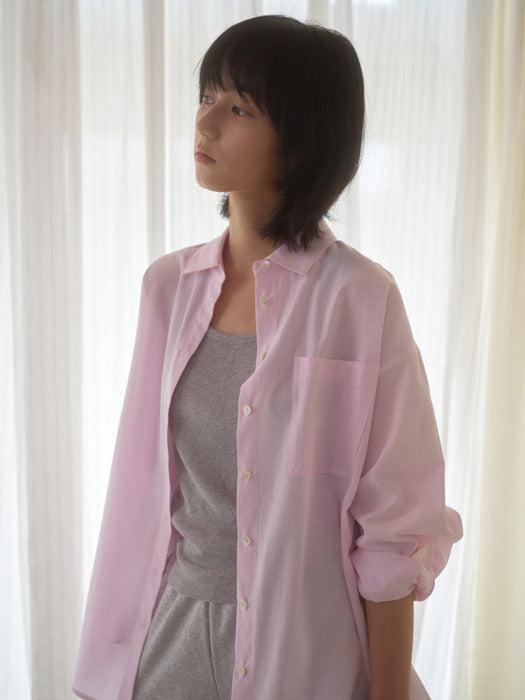 Mango Maniplease Moor Summer Shirt Pink Stripe