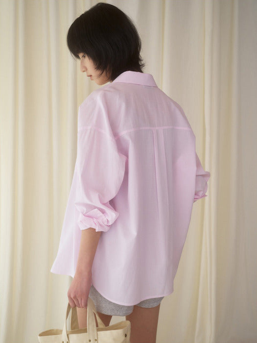Mango Maniplease Moor Summer Shirt Pink Stripe