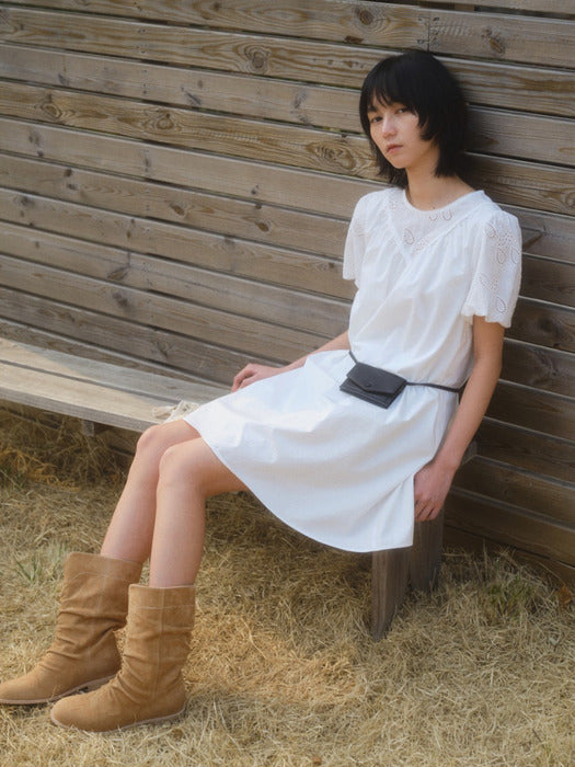 Mango Maniplease Tomo Punching One Piece Ivory