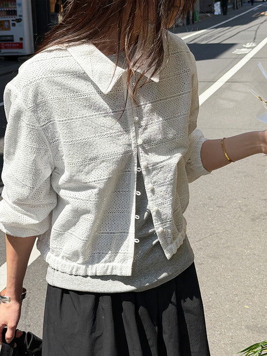 Mango Maniplease Roy Summer Jacket Pure Ivory