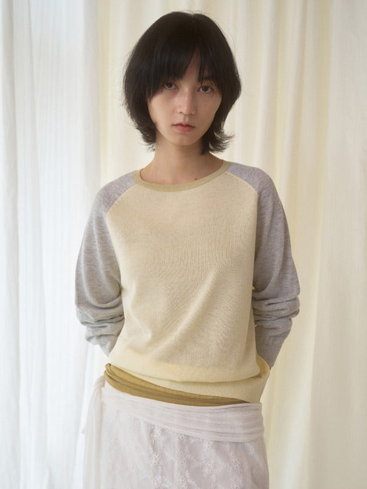 Mango Maniplease Herrit Raglan Knit Yellow