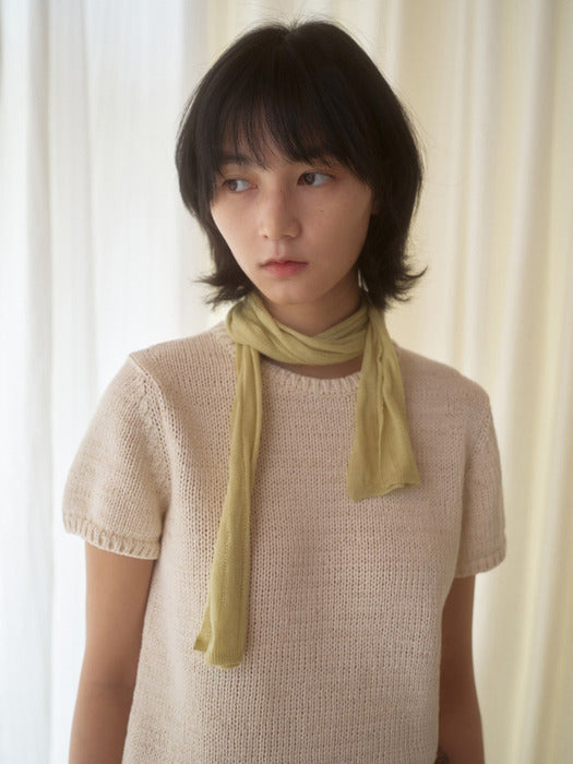 Mango Maniplease Majo Cotton Knit Natural
