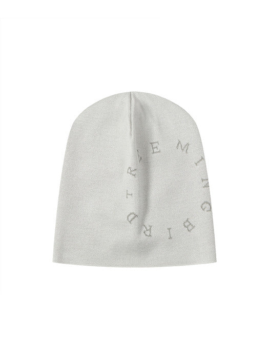 Wconcept_Treemingbird Circle Logo Beanie [ Light Gray ]