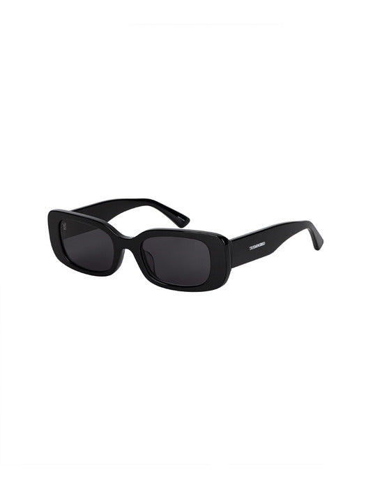 Wconcept_Treemingbird Classic Rectangle Sunglasses [ Black ]