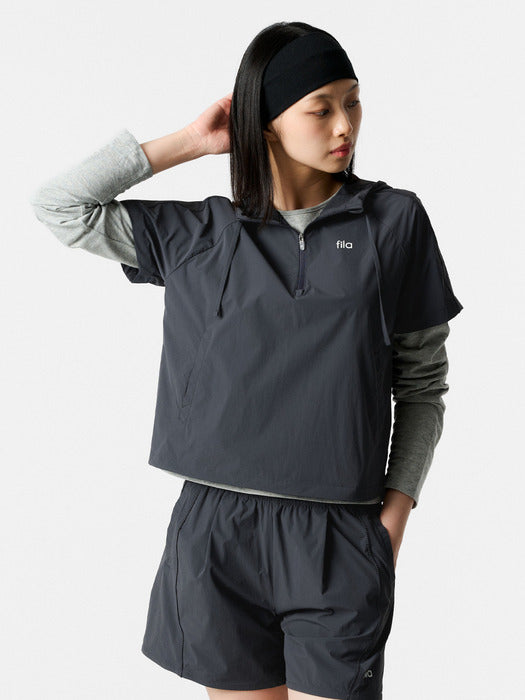 [fila] Coldwave+ Cooling Woven Stretch Anorak Short Sleeve_FS262JK02F005_006