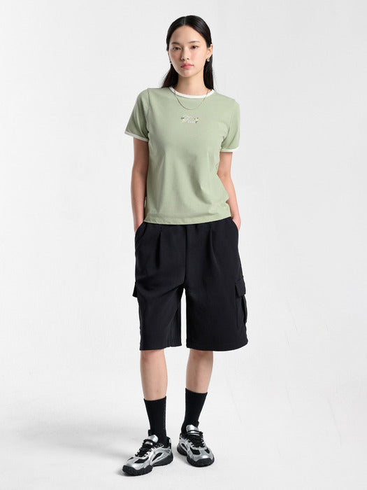 [fila] Coldwave+ Ringer Modified Logo Short-Sleeve T-Shirt_FS262RS01F005_360