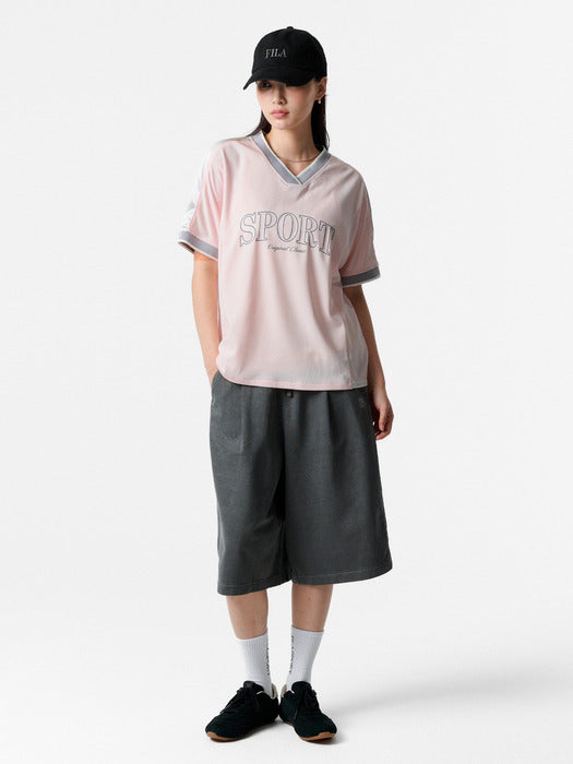 [fila] Women's Mesh Short-Sleeve T-shirt_FS262RS01F020_650