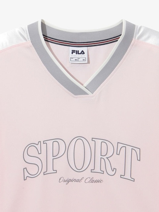 [fila] Women's Mesh Short-Sleeve T-shirt_FS262RS01F020_650