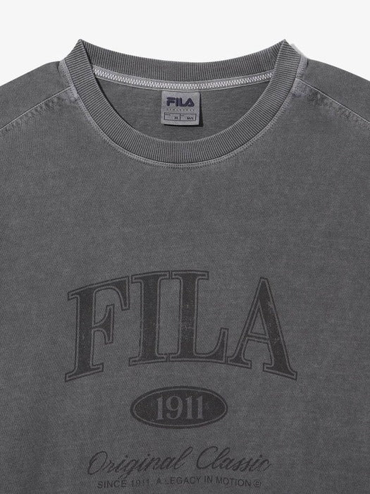 [fila] Pigment Washed Lettering Short-Sleeve T-Shirt_FS262RS01X001_042