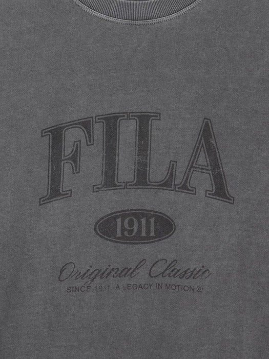 [fila] Pigment Washed Lettering Short-Sleeve T-Shirt_FS262RS01X001_042