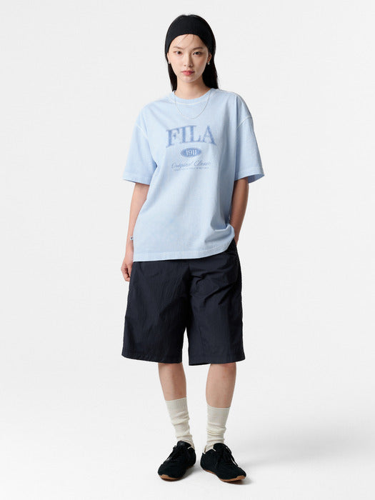 Fila Pigment Washed Lettering Short-Sleeve T-Shirt 442