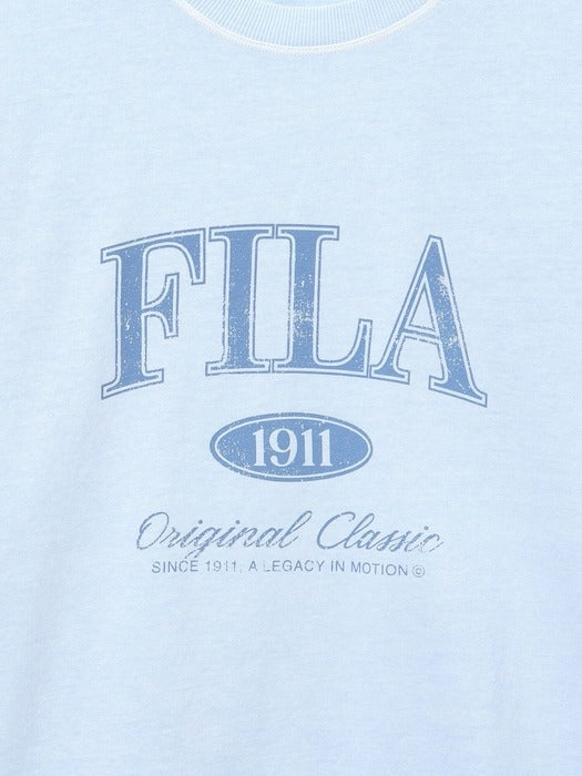 [fila] Pigment Washed Lettering Short-Sleeve T-Shirt_FS262RS01X001_442