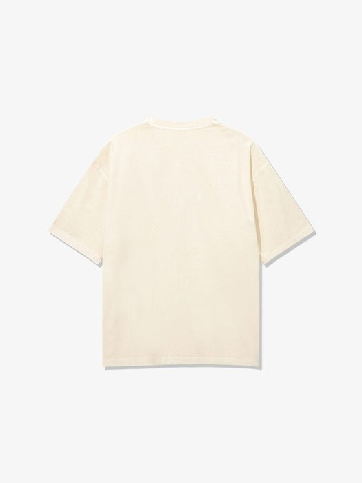 [fila] Pigment Washing Lettering Short-Sleeve T-shirt_FS262RS01X001_717