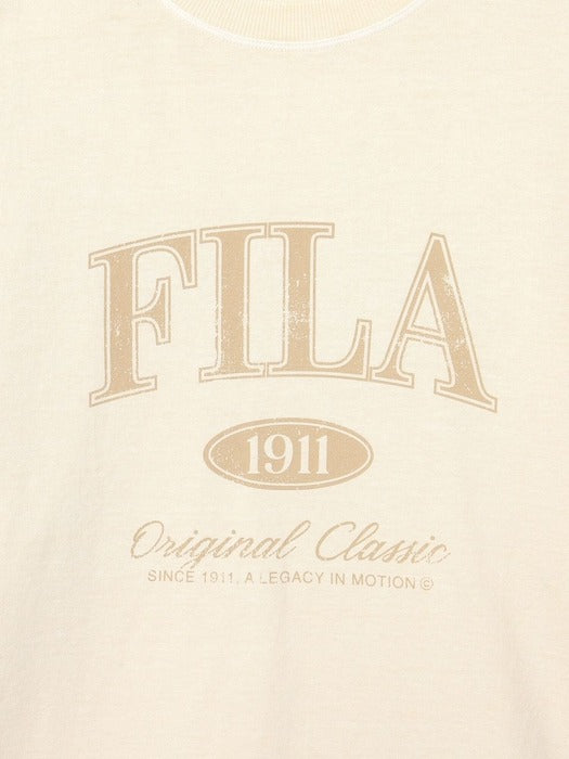 [fila] Pigment Washing Lettering Short-Sleeve T-shirt_FS262RS01X001_717