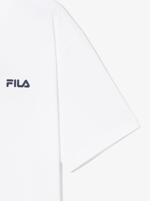 [fila] Drywave Big Linear Lettering Short-Sleeve T-Shirt_FS262RS01X021_191