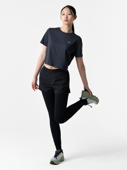 [fila] Drywave Semi-Crop Graphic Short-Sleeve T-Shirt_FS262RS02F004_006