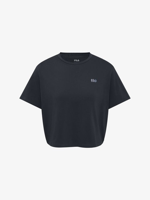 Fila Drywave Semi-Crop Graphic Short-Sleeve T-Shirt