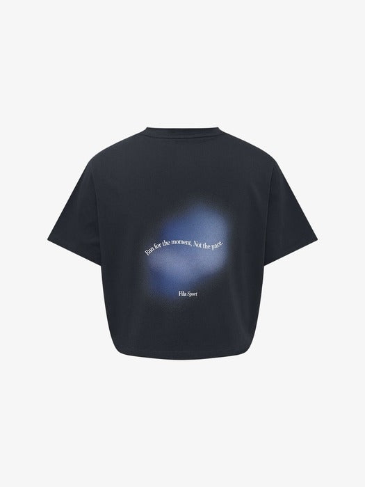 [fila] Drywave Semi-Crop Graphic Short-Sleeve T-Shirt_FS262RS02F004_006