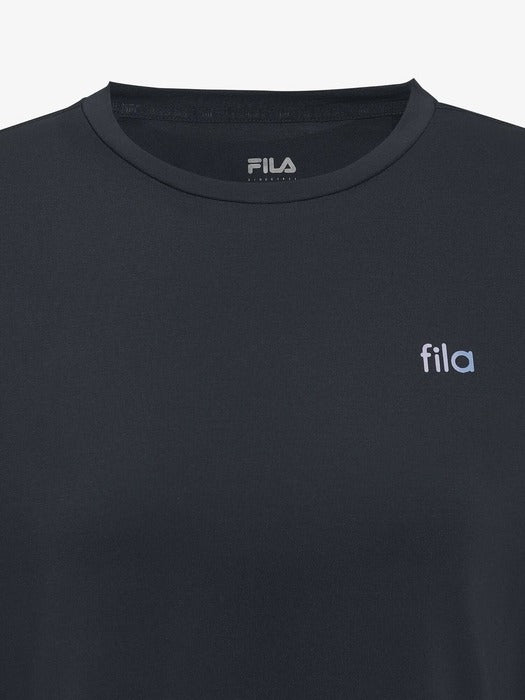 [fila] Drywave Semi-Crop Graphic Short-Sleeve T-Shirt_FS262RS02F004_006