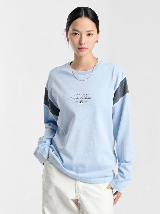 [fila] Pigment Color Block Long Sleeve T-shirt_FS261RL01X003_442